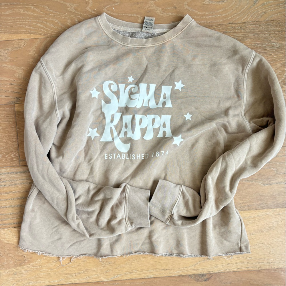 Comfort Colors Sigma Kappa Crew Neck Sweatshirt